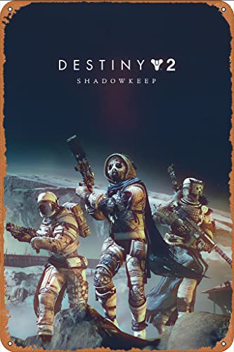 Destiny 2 Shadowkeep Game Poster 20,3 x 30,5 cm Metall Aluminium Neuheit Blechschild von MFSAEQE