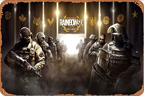 Tom Clancys Rainbow Six Siege Game Poster 2 20,3 x 30,5 cm Metall Aluminium Neuheit Blechschild von MFSAEQE