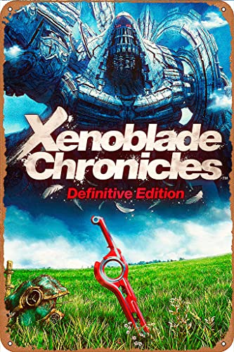 Xenoblade Chronicles Definitive Edition Videospiel-Poster, Metall, Aluminium, 20,3 x 30,5 cm von MFSAEQE