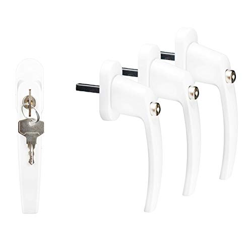 4x Fenstergriff abschließbar weiß (RAL 9016) – Fenstergriffe mit Kinder-Sicherung und Schloss – Sicherheitsfenstergriff (Stiftlänge 35mm) – Fenster-Schloss als Fenstersicherung 4x Fenstergriff abschließbar weiß (RAL 9016) – Fenstergriffe mit Kinder-Sicherung und Schloss – Sicherheitsfenstergriff (Stiftlänge 35mm) – Fenster-Schloss als Fenstersicherung von MFT