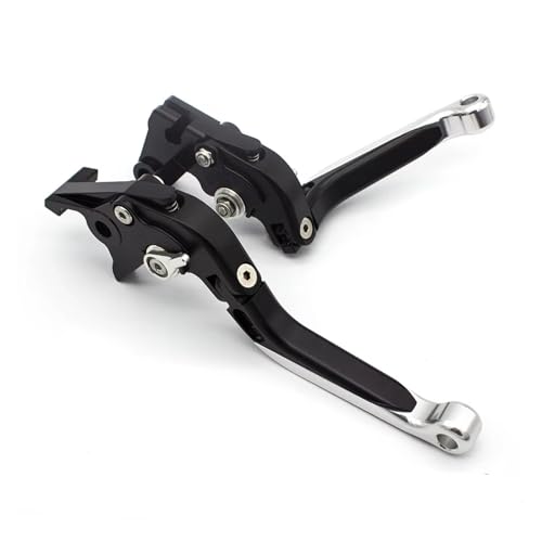 MFTGRS Motorrad Einstellbarer Bremskupplungshebel Für Y&amaha YZF R7 YZF-R7 2021-2025 Motorrad Bremskupplungshebel(Fold Extend Silber) von MFTGRS