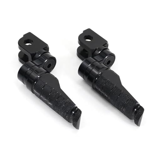 Motorrad-Fußrasten Für CB1000R CB600F Für Hornet CB650F CBF1000 CB125R CBR650F CBR250R MSX125 Motorrad-Fußrasten Vorne Fußstütze Verstellbar Fußrasten(Schwarz) von MFTGRS