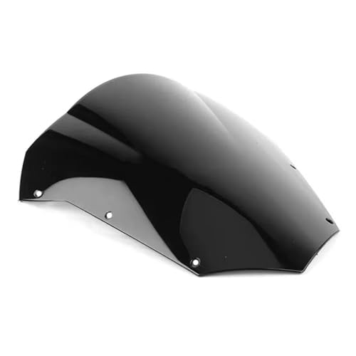 Motorrad Windschutzscheibe Für Fazer FZ6 FZ-6 FZS600 FZS 600 S2 FZ 6 2003-2008 Windschutzscheibe Windschotter Bildschirm(Schwarz) von MFTGRS