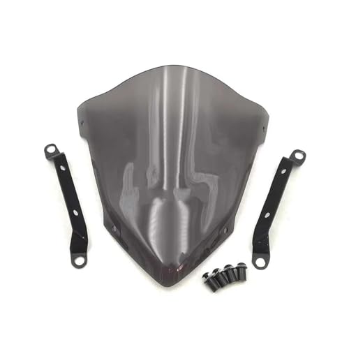 Motorrad Windschutzscheibe Für MT 09 MT09 MT-09 2014-2016 Motorrad Windschild(Rauch) von MFTGRS