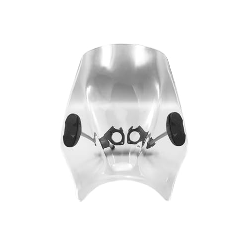 Motorrad Windschutzscheibe Für Triumph Für Speed 400 Für Speed400 Für Scrambler 400 X 400X Für Scrambler400X Motorrad Windschild(TRANSPARENT) von MFTGRS