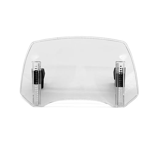 Motorrad Windschutzscheibe Motorrad Windschutzscheibe Verlängerung Verstellbarer Spoiler Deflektor Für Für Tenere 700 Für Tracer 900(TRANSPARENT) von MFTGRS