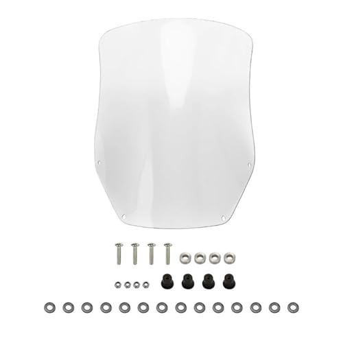 Motorrad Windschutzscheibe Motorrad Windschutzscheibenabdeckungen Bildschirm Windschotter Für CRF250L 2013-2023 XR650L 1993-2023(Klar) von MFTGRS