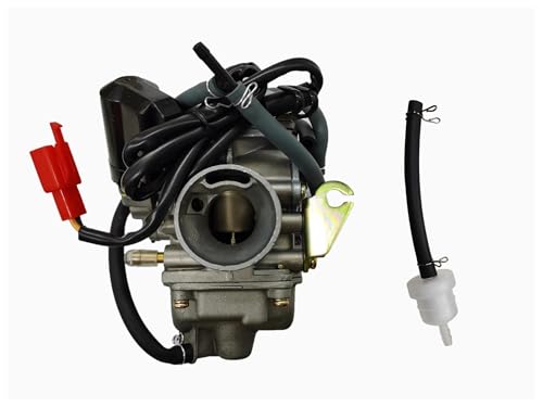 Vergaser Für GY6 4 Takt 125cc 150cc ATV Go Kart Moped Scooter QMJ157 Motor 24mm PD24J Motorrad Vergaser von MFTGRS