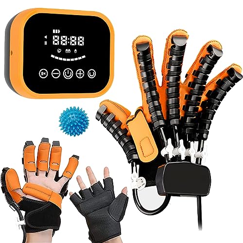 Rehabilitationsroboterhandschuhe, Robotertherapiehandschuhe, Fingerrehabilitationshandschuhe Für Patienten Mit Schlaganfall-hemiplegie, Für Patienten Mit Handfunktionsstörung(Size:L,Color:Right Hand) von MFYDPP