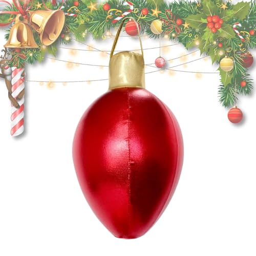 MFYOUPK Aufblasbare Weihnachtskugeln Für Draußen - Aufblasbare Weihnachtsbälle - 30 X 15 cm wasserdichte PVC Deko Für Rasen Terrasse Pool Baum Fenster Außentür MFYOUPK Aufblasbare Weihnachtskugeln Für Draußen - Aufblasbare Weihnachtsbälle - 30 X 15 cm wasserdichte PVC Deko Für Rasen Terrasse Pool Baum Fenster Außentür von MFYOUPK