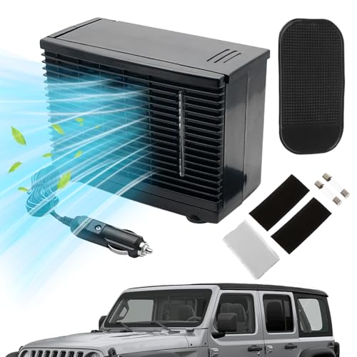 MFYOUPK Auto Klimagerät Tragbarer Ventilator | Fahrzeug Lüftungsgerät Mobiles Klimagerät | 12V Verdunstungskühler Mit Wassertank Für Wohnwagen Garage Pendeln MFYOUPK Auto Klimagerät Tragbarer Ventilator | Fahrzeug Lüftungsgerät Mobiles Klimagerät | 12V Verdunstungskühler Mit Wassertank Für Wohnwagen Garage Pendeln von MFYOUPK