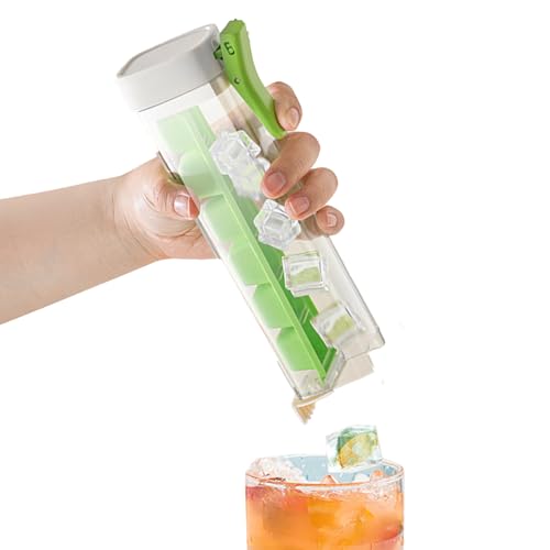 MFYOUPK Eiswürfelbehälter mit 6 Fächern, große Würfelform, Kreative Treezer Eiswürfelformen mit Deckel, wiederverwendbar, quadratische Form mit Behältern für Whiskey-Cocktails MFYOUPK Eiswürfelbehälter mit 6 Fächern, große Würfelform, Kreative Treezer Eiswürfelformen mit Deckel, wiederverwendbar, quadratische Form mit Behältern für Whiskey-Cocktails von MFYOUPK