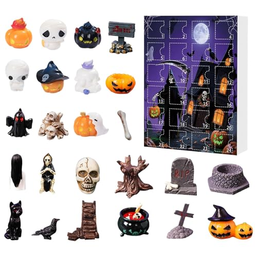 MFYOUPK Halloween Dekorations Countdown Kalender | Gruseliger Totenkopf-Adventskalender Für Halloween | Deko Zubehör Für Familie Schule Kinder MFYOUPK Halloween Dekorations Countdown Kalender | Gruseliger Totenkopf-Adventskalender Für Halloween | Deko Zubehör Für Familie Schule Kinder von MFYOUPK