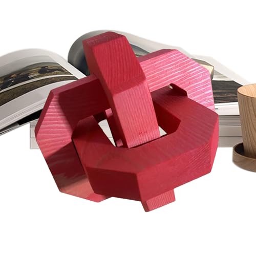 MFYOUPK Holz Knoten Deko, Holz Kettenglied Deko, Boho Handgeschnitzt Verzahnung Handwerk Für Fernsehbank Regale Couchtisch von MFYOUPK