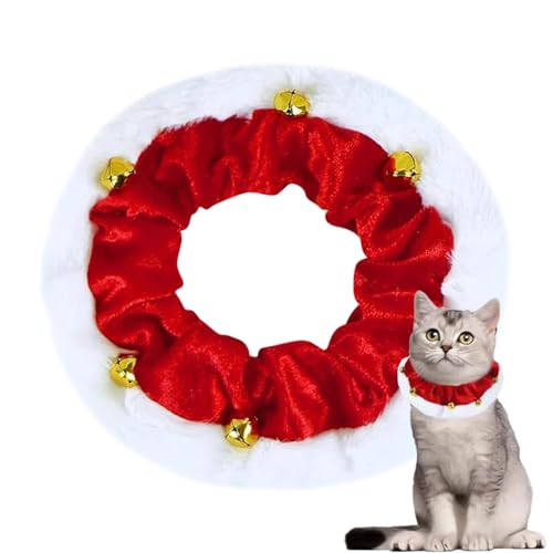 MFYOUPK Hund Weihnachtshalsband - Haustierkatzenhalsband Für Feiertage | Lustiges Glocken Halsband Für Festtage Zuhause Und Unterwegs von MFYOUPK