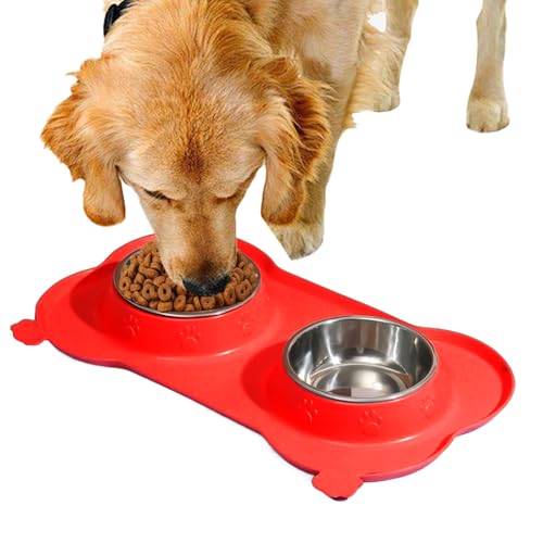 MFYOUPK Hundefutter- Und Wassernapf - rutschfeste Doppel Napf Für Hunde - Abnehmbarer Hundenapf Für Kleine Mittelgroße Große Hunde Katzen Indoor Outdoor - Für Kleine Mittelgroße Große Katzen MFYOUPK Hundefutter- Und Wassernapf - rutschfeste Doppel Napf Für Hunde - Abnehmbarer Hundenapf Für Kleine Mittelgroße Große Hunde Katzen Indoor Outdoor - Für Kleine Mittelgroße Große Katzen von MFYOUPK
