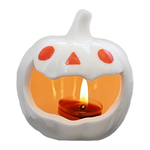 MFYOUPK Keramischer Kerzenhalter - Geist Kürbis Kerzenständer Halloween - Keramik Tischdekoration Für Zuhause Tisch Wohnzimmer Schlafzimmer Küche Kamin MFYOUPK Keramischer Kerzenhalter - Geist Kürbis Kerzenständer Halloween - Keramik Tischdekoration Für Zuhause Tisch Wohnzimmer Schlafzimmer Küche Kamin von MFYOUPK