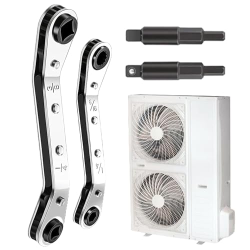 MFYOUPK Ratsche Knarren Satz,Servicewerkzeug für Klimaanlagen - Präzisions Ratsche Für Heizung Klima Sanitär Haushalt Industrie Kfz von MFYOUPK