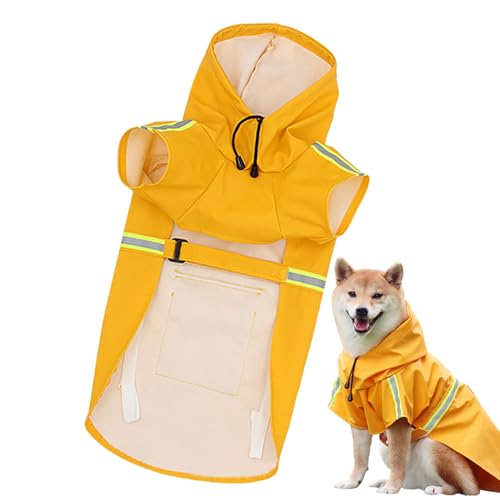 MFYOUPK Regenponcho für Hunde, Regenjacke für Hunde | Leicht tragbare Haustier-Regenjacke | Verstellbarer Haustier-Mantelponcho mit Kapuze und reflektierendem Streifen, gut sichtbare, atmungsaktive MFYOUPK Regenponcho für Hunde, Regenjacke für Hunde | Leicht tragbare Haustier-Regenjacke | Verstellbarer Haustier-Mantelponcho mit Kapuze und reflektierendem Streifen, gut sichtbare, atmungsaktive von MFYOUPK