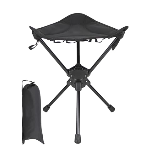MFYOUPK Tragbarer Stuhl | Drehbarer Klappstuhl,Wanderhocker Outdoor Überlebensausrüstung,Für Rucksackreisen Reisen Garten Outdoor Abenteuer von MFYOUPK