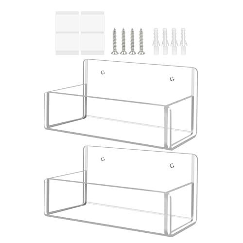 MFYOUPK Wand Gewürzregal Mit Montage | Gewürzregal Aufbewahrungshalter | 2-teiliges Acrylregal Organizer für Küche Gewürzstation Vorratsschrank Tür Aufbewahrung von MFYOUPK