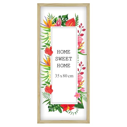 MG Design Bilderrahmen 35 x 80 cm - Farbe Natur, aus Holz, mit Acrylglas - zum vertikalen oder horizontalen Aufhängen, ohne Hintergrund, für Fotos, Poster, Puzzles MG Design Bilderrahmen 35 x 80 cm - Farbe Natur, aus Holz, mit Acrylglas - zum vertikalen oder horizontalen Aufhängen, ohne Hintergrund, für Fotos, Poster, Puzzles von MG Design