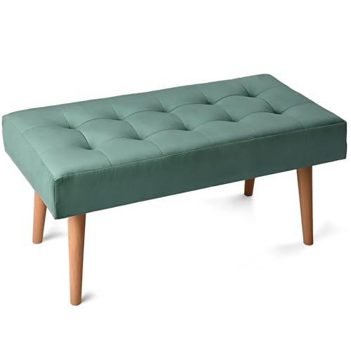 MG Design Elegante Bank im modernen Stil Sitzbank mit aufwendiger Knopfheftung - Polsterbank 45x90 cm Mint MG Design Elegante Bank im modernen Stil Sitzbank mit aufwendiger Knopfheftung - Polsterbank 45x90 cm Mint von MG Design