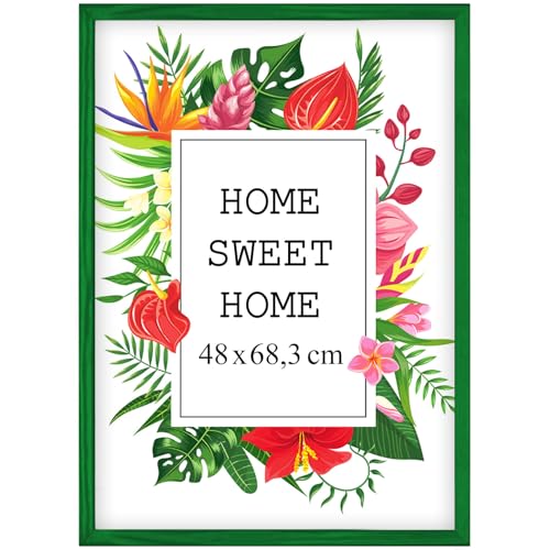 Mg Design Bilderrahmen 48x68,3 cm - Farbe Grün, aus Holz, mit Acrylglas - zum vertikalen oder horizontalen Aufhängen, ohne Hintergrund, für Fotos, Poster, Puzzles Mg Design Bilderrahmen 48x68,3 cm - Farbe Grün, aus Holz, mit Acrylglas - zum vertikalen oder horizontalen Aufhängen, ohne Hintergrund, für Fotos, Poster, Puzzles von MG Design