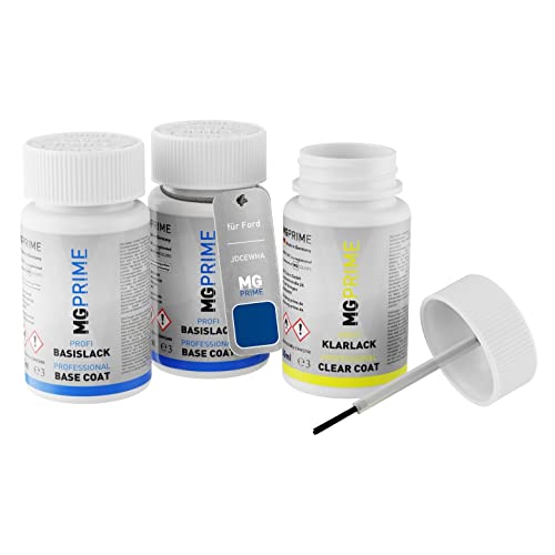 MG PRIME Autolack Lackstift Set für Ford JDCEWHA / PN4FZ0 Desert Island Blue Metallic/Dynamic-Blau Metallic Grundlack Basislack Klarlack je 50ml MG PRIME Autolack Lackstift Set für Ford JDCEWHA / PN4FZ0 Desert Island Blue Metallic/Dynamic-Blau Metallic Grundlack Basislack Klarlack je 50ml von MG PRIME