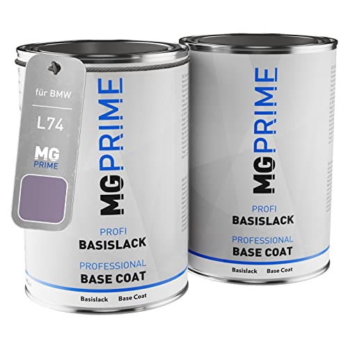 MG PRIME Autolack Set Dose spritzfertig für BMW L74 Velvet Orchid Grundlack + Basislack 2,0 Liter 2000ml von MG PRIME