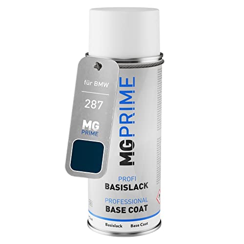 Autolack Spraydose für BMW 287 Mauritiusblau Metallic/Mauritus Blue Pearl Basislack Sprühdose 400ml von MG PRIME