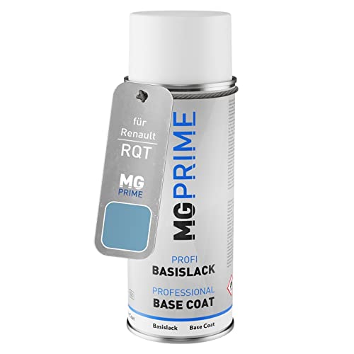 MG PRIME Autolack Spraydose für Renault RQT Bleu Celadon Nacre Metallic/Aquamarin-Blau Metallic Basislack Sprühdose 400ml von MG PRIME