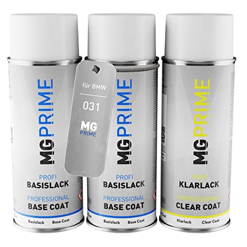 MG PRIME Autolack Sprühdosen Set für BMW 031 Rot Metallic/Red Metallic Grundlack Basislack Klarlack Spraydose 400ml MG PRIME Autolack Sprühdosen Set für BMW 031 Rot Metallic/Red Metallic Grundlack Basislack Klarlack Spraydose 400ml von MG PRIME