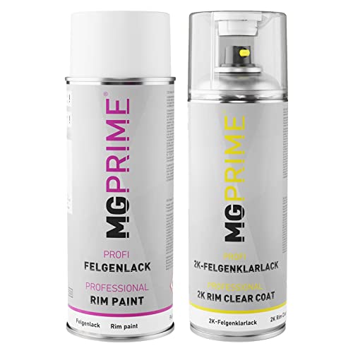 MG PRIME 2K Premium Felgenlack Set in Anthrazit Metallic glänzend Acryllack Felgenklarlack Sprühdose Spraydose Autolack 400ml MG PRIME 2K Premium Felgenlack Set in Anthrazit Metallic glänzend Acryllack Felgenklarlack Sprühdose Spraydose Autolack 400ml von MG PRIME