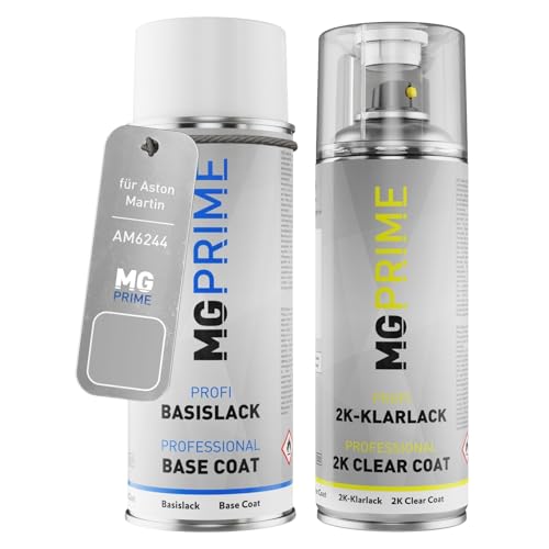 MG PRIME Autolack 2K Spraydosen Set für Aston Martin AM6244 Apex Grey Metallic Basislack 2 Komponenten Klarlack Sprühdose MG PRIME Autolack 2K Spraydosen Set für Aston Martin AM6244 Apex Grey Metallic Basislack 2 Komponenten Klarlack Sprühdose von MG PRIME