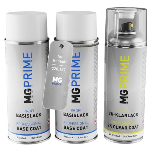 MG PRIME Autolack 2K Spraydosen Set für Renault 220.157 Electric Gold Grundlack Basislack 2 Komponenten Klarlack Sprühdose MG PRIME Autolack 2K Spraydosen Set für Renault 220.157 Electric Gold Grundlack Basislack 2 Komponenten Klarlack Sprühdose von MG PRIME