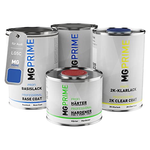 MG PRIME Autolack Dose Set für Audi LG5C / G5C / 6I Ultrablau Metallic/Ultra Blue Metallic Grundlack Basislack 2K Klarlack Härter spritzfertig 3,5L MG PRIME Autolack Dose Set für Audi LG5C / G5C / 6I Ultrablau Metallic/Ultra Blue Metallic Grundlack Basislack 2K Klarlack Härter spritzfertig 3,5L von MG PRIME