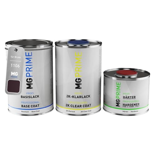MG PRIME Autolack Dose Set für Brute 1106 Royal Sapphire Metallic Basislack 2K Klarlack Härter spritzfertig 2,5L MG PRIME Autolack Dose Set für Brute 1106 Royal Sapphire Metallic Basislack 2K Klarlack Härter spritzfertig 2,5L von MG PRIME
