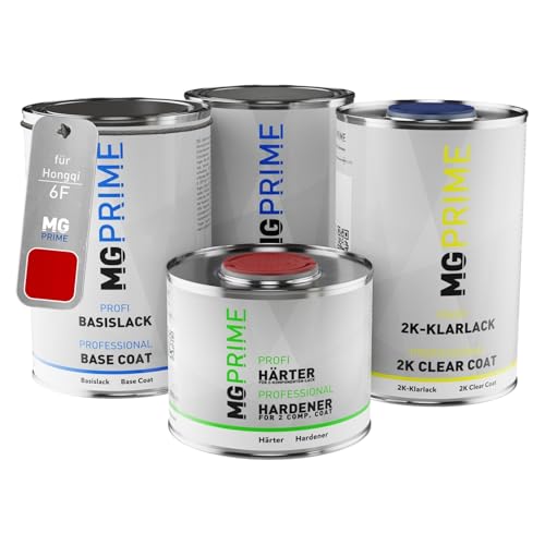MG PRIME Autolack Dose Set für Hongqi 6F Liang Zi Hong Metallic Grundlack Basislack 2K Klarlack Härter spritzfertig 3,5L MG PRIME Autolack Dose Set für Hongqi 6F Liang Zi Hong Metallic Grundlack Basislack 2K Klarlack Härter spritzfertig 3,5L von MG PRIME