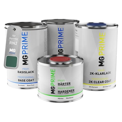 MG PRIME Autolack Dose Set für Hyundai RN2 Ocado Green Grundlack Basislack 2K Klarlack Härter spritzfertig 3,5L MG PRIME Autolack Dose Set für Hyundai RN2 Ocado Green Grundlack Basislack 2K Klarlack Härter spritzfertig 3,5L von MG PRIME