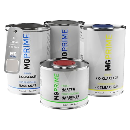 MG PRIME Autolack Dose Set für Jaguar FJ50-POGR Basf Polished Grey Grundlack Basislack 2K Klarlack Härter spritzfertig 3,5L MG PRIME Autolack Dose Set für Jaguar FJ50-POGR Basf Polished Grey Grundlack Basislack 2K Klarlack Härter spritzfertig 3,5L von MG PRIME