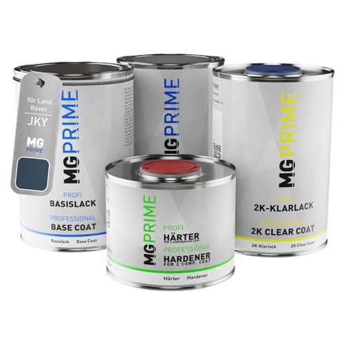 MG PRIME Autolack Dose Set für Land Rover JKY / 2518-1EQ Sargasso Blue Grundlack Basislack 2K Klarlack Härter spritzfertig 3,5L MG PRIME Autolack Dose Set für Land Rover JKY / 2518-1EQ Sargasso Blue Grundlack Basislack 2K Klarlack Härter spritzfertig 3,5L von MG PRIME