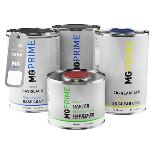 MG PRIME Autolack Dose Set für MG NDW Windsor White Solid Grundlack Basislack 2K Klarlack Härter spritzfertig 3,5L MG PRIME Autolack Dose Set für MG NDW Windsor White Solid Grundlack Basislack 2K Klarlack Härter spritzfertig 3,5L von MG PRIME