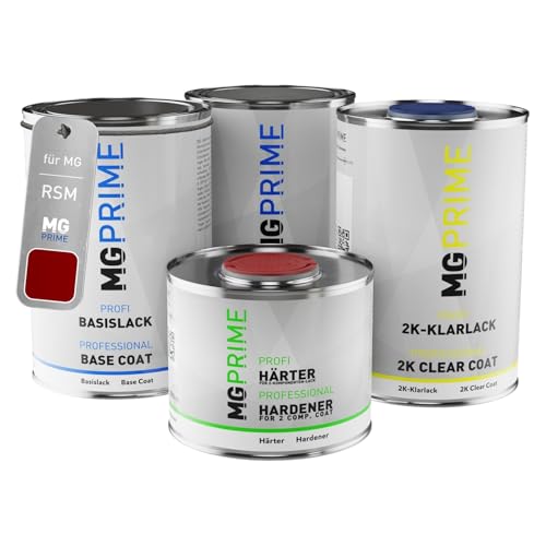 MG PRIME Autolack Dose Set für MG RSM Ju Bian Hong Metallic Grundlack Basislack 2K Klarlack Härter spritzfertig 3,5L MG PRIME Autolack Dose Set für MG RSM Ju Bian Hong Metallic Grundlack Basislack 2K Klarlack Härter spritzfertig 3,5L von MG PRIME
