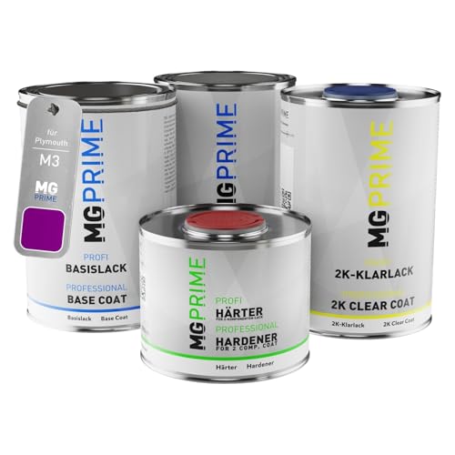 MG PRIME Autolack Dose Set für Plymouth M3 Panther Pink/Moulin Rouge Grundlack Basislack 2K Klarlack Härter spritzfertig 3,5L MG PRIME Autolack Dose Set für Plymouth M3 Panther Pink/Moulin Rouge Grundlack Basislack 2K Klarlack Härter spritzfertig 3,5L von MG PRIME