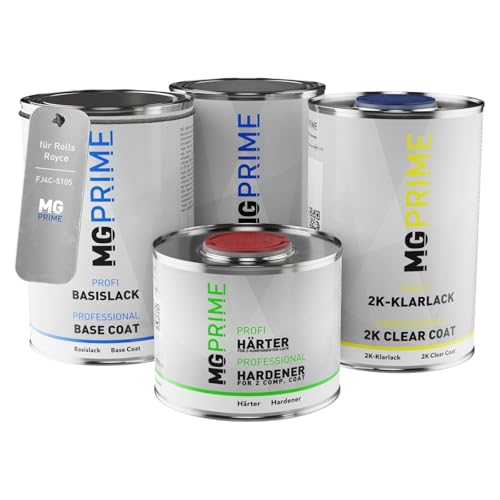 MG PRIME Autolack Dose Set für Rolls Royce FJ4C-5105 Crystal Over Boracai Blue III Grundlack Basislack 2K Klarlack Härter spritzfertig 3,5L MG PRIME Autolack Dose Set für Rolls Royce FJ4C-5105 Crystal Over Boracai Blue III Grundlack Basislack 2K Klarlack Härter spritzfertig 3,5L von MG PRIME