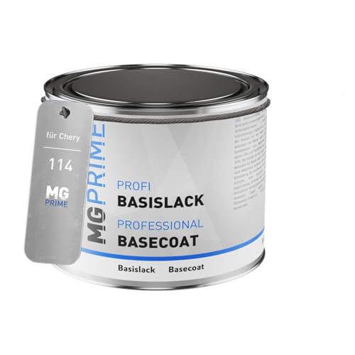 MG PRIME Autolack Dose spritzfertig für Chery 114 Black Metallic Basislack 0,5 Liter 500ml von MG PRIME