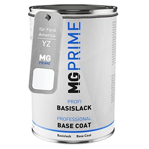 MG PRIME Autolack Dose spritzfertig für Ford America YZ / 4WFAWHA Oxford White/Liquid Weiss Basislack 1,0 Liter 1000ml von MG PRIME