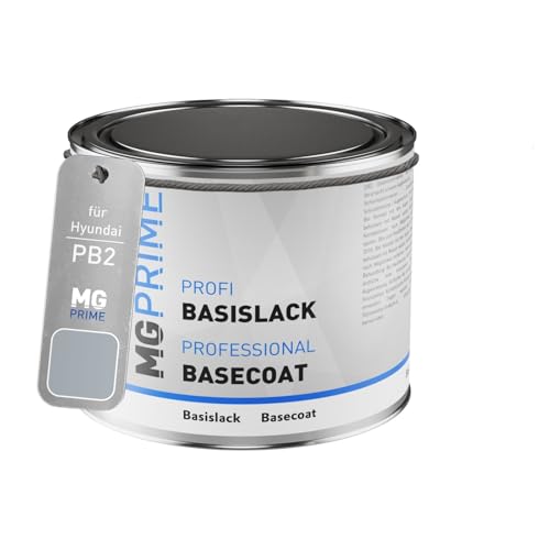 MG PRIME Autolack Dose spritzfertig für Hyundai PB2 Pebble Blue Pearl Basislack 0,5 Liter 500ml von MG PRIME