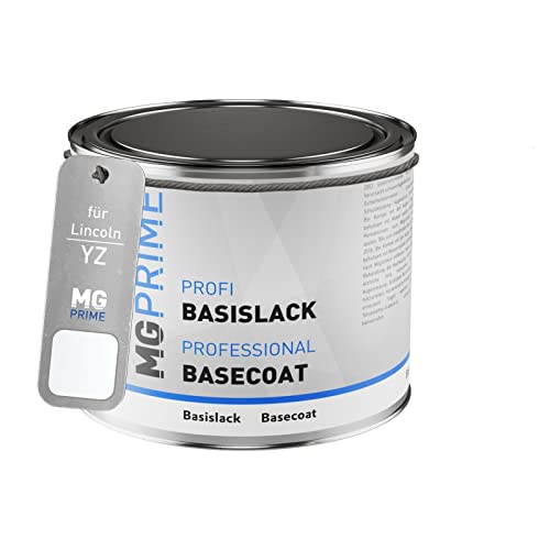 MG PRIME Autolack Dose spritzfertig für Lincoln YZ / 4WFAWHA Oxford White/Liquid Weiss Basislack 0,5 Liter 500ml von MG PRIME